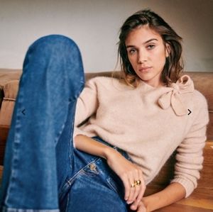 NWT Sezane Zita Sweater Tie Jumper